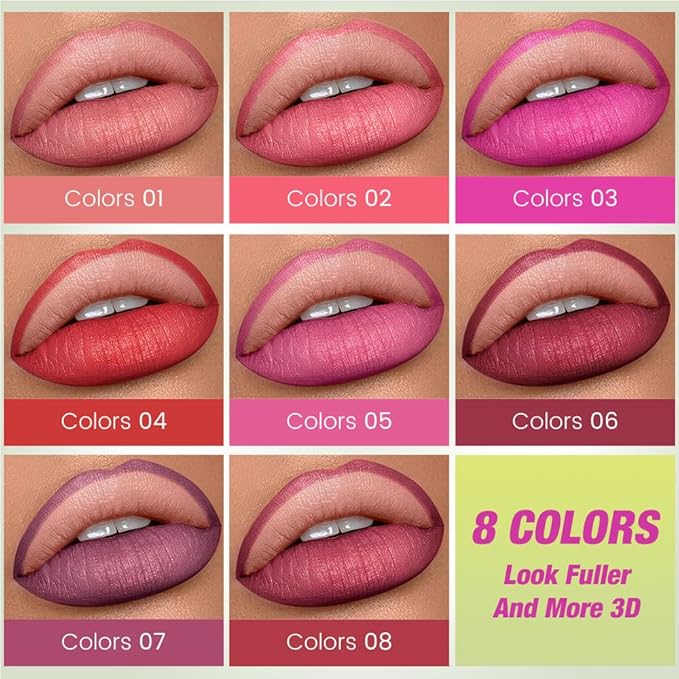 evpct Ruby Red Triangle Lip Liner Pencil Stick for Women, Retractable Lips Liner Pen Triangle Tip for Sculpting & Filling & Plumping, Longwear Lipliners Pencil, Vegan Cruelty Free Lip Filler Plumper