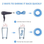 TIZZYT Spiral Hair Ties, No Crease Hair Elastics, Phone Cord Hair Ties, Ponytail Braid Holder For Women And Children, Suitable For Long Lasting Braids, Ponytails, Etc., 18 Pcs- Painless