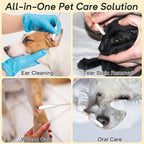 200 Pcs Large Cotton Swabs for Pet Care, 6 Inch Long Cotton Swabs with Bamboo Handle, Professional Dog Ear Swabs, Absorbency Big Cotton Tips, Pet Cleaning Solution Supplies