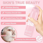 1PC Hair Identifier Spray for Face Shaving Dermaplaning Tool Skin Body for Women with 4 Face Razor for Skin Shaver Hair Removal Kit Suitable for all Skin Types