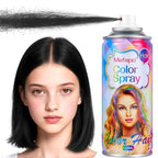 Christmas Black Temporary Hair Color Spray for Kids, Black Hair Spray for Women Men, Temporary Hair Dye, Root Touch Up Hair Color Dye,Washable Hair Spray Color Wax for Party Makeup, Cosplay(120ML)