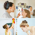 4 Inch Big Hair Claw Clips 6 Pcs Large Claw for Thick Hair Square Hair Clips for Women Rectangle Hair Clips Nonslip Acrylic Banana Jaw Clips Hair Accessories for Girls (Coffee)