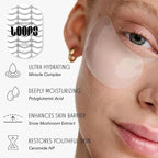 LOOPS Dew CLoud Ultra Hydrating Hydrogel Eye Masks - Gifts for Women, Stocking Stuffer - 5 Pc