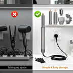 6 in 1 Hair Dryer Brush, Powerful Blow Dryer Brush Air Curler Air Curling Wrap Styler, Blow Dryer Diffuser Ionic Hot Air Brush Fast Dry, Straight,Curl, Blow dryers Brush for Hair, Travel Bag 100-120V