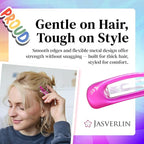 48 Pcs Snap Hair Clips 2 Inch, Y2k Cute Metal Hair Barrettes Non Slip, Colorful Hairclips for Women Girls Kids Fine Hair Styling Accessories (Neon Pop)