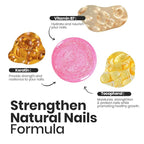 Beetles Glitter Nail Polish Set, 6 Colors Pink Nail Polish Kit Shimmer Gold Nude Jelly Pink Reverie Quick Dry Fingernail Polish Gifts for Women Salon DIY Manicure Kit