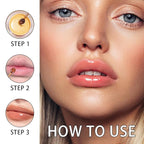 2 PCS Bee Lip Balm Honey Pot, Honey & Strawberry Lip Mask Overnight Propolis Moisturizing Lip Balm Hydrating Prevention Dry and Crack Lip Scrubs Exfoliator Lip Wrinkle Care (Honey&Strawberry)