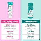 Not Your Mother's All Eyes On Me 10-in-1 Hair Perfector & 3-in-1 Wax Stick & Styling Cream (3-Pack) - Protectant & Styling Products for All Hair Types