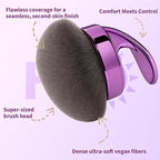Blend & Blur Ultra Large Body Makeup Brush For Self Tanner, 5.11inch Wide-headed Kabuki Brush, Leg Makeup &Bronzer Self Tan Applicator Provides Effortless Pretty Finish, Blending Applicator- Purple
