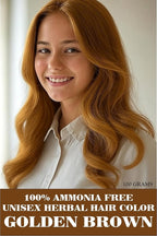 FUEL THE ARMY® 80% Natural Hair Dye 100 Grams (Golden Brown)