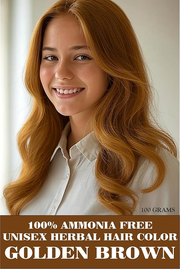 FUEL THE ARMY® 80% Natural Hair Dye 100 Grams (Golden Brown)