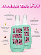 The Fox Tan Double It Mist, Tanning Accelerator for Darker and Faster Tans, Creates Flawless Tan Skin, Vegan & Cruelty Free, 120mL (2-Pack)
