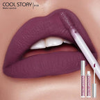COOL STORY Matte Lip Stain Tint Highly Pigmented Color Long-Lasting Waterproof (09)