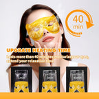 18 Packs Steam Eye Mask for Dry Eyes 40Mins Self Heating Masks Cornea Care Disposable Warm Eye Compress Sleep Mask for Reduce Eye Fatigue Spa Christmas Gifts for Women(Chamomile,Hollow)