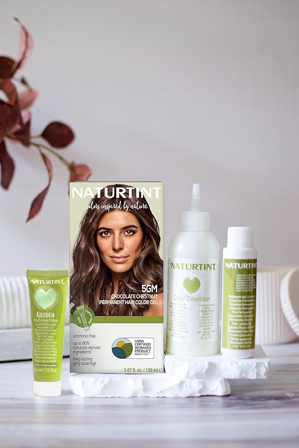 Naturtint 5GM Chocolate Chestnut Permanent Hair Color (Pack of 1), Ammonia Free, Vegan, Cruelty Free, up to 100% Gray Coverage, Long Lasting Results (Packaging may vary)