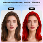 One-Day Temporary Hair Color Spray For Kids Women Men, Washable Hair Dye Spray Non-Sticky For Cosplay Party DIY, Christmas Party, Halloween Crazy Hair Day (Fiery Red, 4.06 oz)