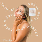 Amallow 100% Grass Fed Beef Tallow for Skin Care - Face + Body - Whipped Moisturizer for Sensitive Skin - Natural Lotion, 4 FL. oz. (Unscented)