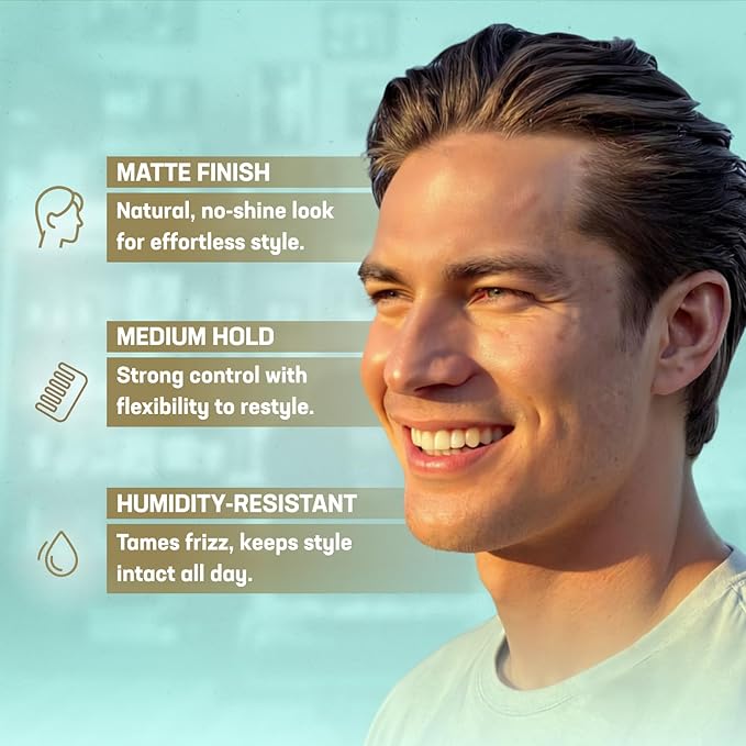 Uplift Provisions Company Styling Compound - Hair Clay Pomade with a Natural, Matte Finish and Medium Hold - Versatile Styling Clay for Men or Women 3 oz