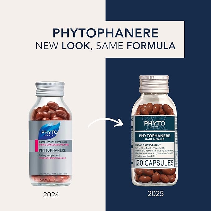 PHYTO Phytophanère 100% Natural Hair Loss Thinning Dietary Supplement, 4-Month Supply