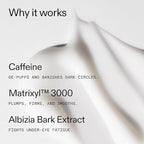 The INKEY List Caffeine Eye Cream, Reduce Eye Puffiness and Dark Circle, Blur Fine Lines, 0.5 fl oz