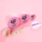 KimChi Chic Giant Puff Puff Pass Set & Bake Powder - Loose Setting Powder with Rice & Vitamin E, Finely Milled for All Day Wear, Translucent 80g