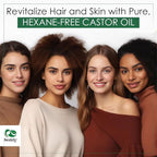 Seddy Organic Castor Oil - Cold Pressed | Hexane-Free | Pure | Hair, Scalp, Eyelashes, Eyebrows, Skin, & Nails | Hair Treatment Oil - 3.4 Fl. Oz