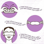 20 Pack Steam Eye Masks for Dry Eyes, Disposable Heated Eye Mask Self Heating Warm Compress for Eyes, Relief Eye Fatigue Hot Sleep Mask for Men Women, Lavender
