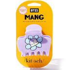 Kitsch BT21 Recycled Plastic Puffy Medium Hair Clips for Women, Medium Claw Clip for Thin & Thick Hair | Ideal Gifts for Women - Mang, 1pc
