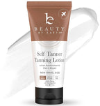 Tanning Lotion Self Tanner - USA Made with Natural & Organic Ingredients, Travel Size Self Tan Lotion, Non Toxic Gradual Tanning Moisturizer, Sunless Tanner for Fake Tan for Women & Men