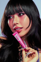 LipLock Jelly Serum, Korean Skincare for Dry Lips, Long-Lasting, Hydrating, Plumping, Glossy Mask with Rose PDRN, Carrot Collagen, Pillow Peptide, Moisturizing Tinted Lip Balm. (Grape Crush)