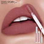 COOL STORY Matte Lip Stain Tint Highly Pigmented Color Long-Lasting Waterproof Mauve Mist (08)