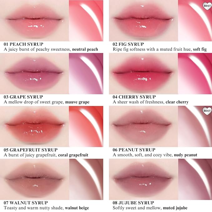 BBIA Over Glaze Lip Gloss - Plumping & Volumizing Glossy Lip Tint with High-Glow Glassy Shine Finish, Naturally Moisturizing, Non-Sticky, Lightweight, Vegan, Korean Makeup (03 GRAPE SYRUP)