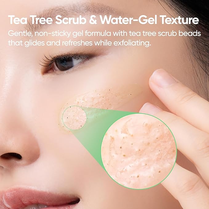 BANILA CO Clean It Zero Tea Tree Pore Peeling Gel | Facial Polish & Vegan Exfoliating Gel for Oily, Acne-Prone Skin | Gentle Scrub with BHA & Tea Tree for Smooth Texture & Clear Pores(120ml/4.05fl.oz)