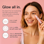 grace & stella Under Eye Brightener with Rose Quartz Rollerball - Hyaluronic Acid & Caffeine Eye Serum for Dark Circles & Puffiness - Travel Size Toiletries, Womens Christmas Gifts (15ml / 0.51floz)
