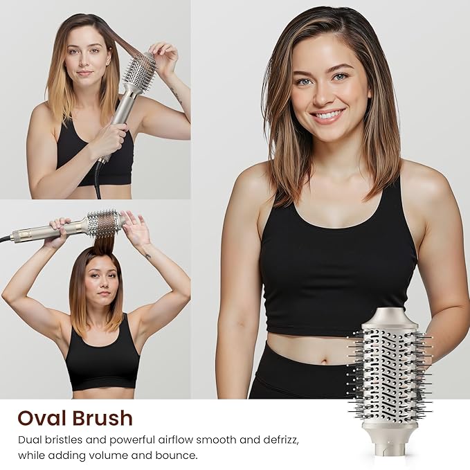 Upgraded 5-in-1 Hot Air Styler – Hair Dryer & Versatile Air Styler with Auto Wrap Curlers, Volumizing Brushes, Frizz-Free Hair Styler Tool for Curling, Smoothing & Adding Volume, Gift for Women