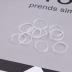 3200 Pcs Elastic Rubber Bands Small Hair Ties Hair Rubber Mini Hair Bands Hair Elastics Tiny Soft Holder Ponytails for Girls (Clear)