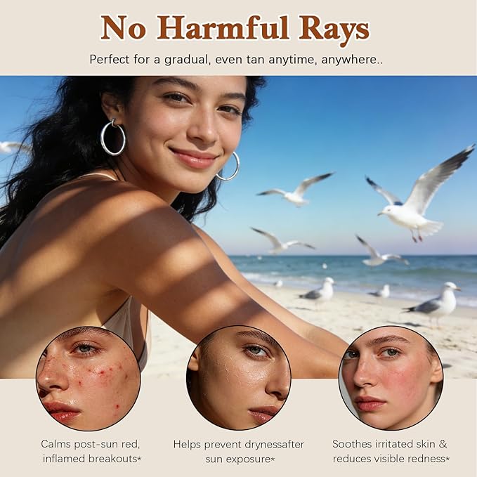 Tanning Drops to Drink | Oral Sunless Tanning Drops for Natural Sun-Kissed Glow | Vegan, Watermelon Flavor for Face & Body | Supports Healthy Skin Radiance for All Skin Types | 1.69 Fl Oz (M-1Pack)