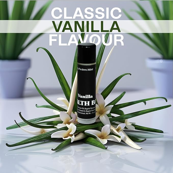 Organic Variety Lip Balm - SPF 15 Sun Protection, Moisturizing Lip Balm, Includes Watermelon, Vanilla and Mint Lip Balms, Chapstick & Smooth Chapped Lips, 3-Pack