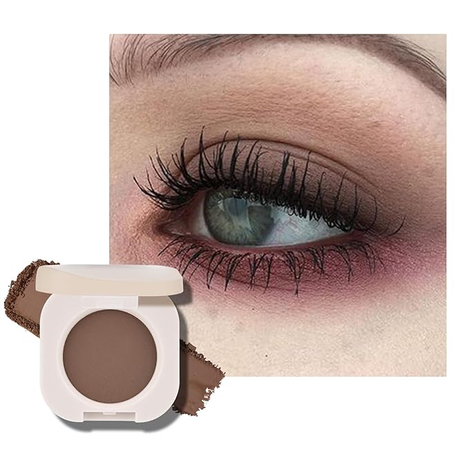 KYDA Single Matte Eyeshadow, Coffee Brown Shade, Ultra-fine Lightweight Powder, Multiuse Blendable Formula, Daily Matte Eyes Makeup, Mocha