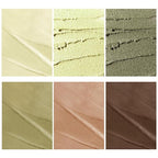 FIREFLIES LIGHT Eyeshadow Stick Makeup 6PCS Set, Green Metallic Shimmer Matte Cream Eye Shadow Eyeliner Brightener Pencil Crayon - FIREFLIES LIGHT