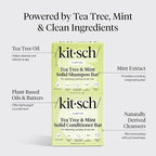 Kitsch Clarifying Tea Tree Shampoo and Conditioner Set – Shampoo & Conditioner Bar for Women and Men, Scalp & Oil Control Hair Care – Free of Paraben, Sulfate & Silicone – Made in USA - 2 pcs