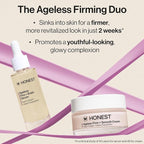 Honest Beauty Ageless Firm and Smooth Cream, Powered by Vegan Collagen Elastin Polypeptides, Firmer Smoother Looking Skin, Fragrance Free, EWG Verified, Cruelty-Free, 1.7 fl oz