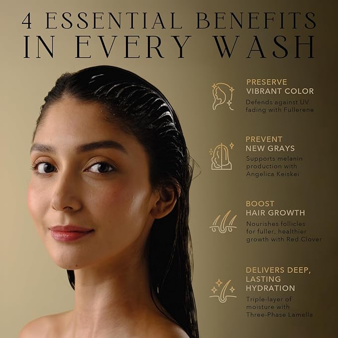 KIWABI Root Vanish Hair Conditioner for Women – Conditioner for Color Treated Hair – UV Protection & Anti-Fade Formula – Hydrating & Strengthening – Sulfate-Free and Fragrance-Free