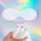 100 Sheets Disposable Non Woven Eye Care, Cotton Eye Mask Paper Paper Facial Eyes Pads Spa DIY Clear Eyes Mask Papers Beauty Sheets for Makeup Skincare Spa Wrap Moisture Retention