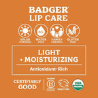 Badger Pink Grapefruit Classic Lip Balm, 100% Organic Lip Balm, Long Lasting Lip Care w/Light Silky Texture, Refreshing & Uplifting, 4 Pack