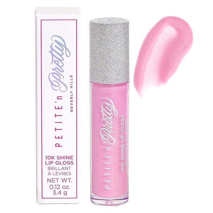 Petite 'N Pretty 10K Shine Lip Gloss for Girls (Gia Pink) - Makeup for Kids, Tweens, Teens - High Shine, Soft, Hydrating, Lightweight, Made in the USA