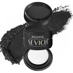 Sevich Hairline Powder - Root Touch Up Instantly Hair Color for Thinning Gray Coverage - Bald Spot Concealing Hair Powder for Women & Men - 48Hour Waterproof & Sweatproof - Black