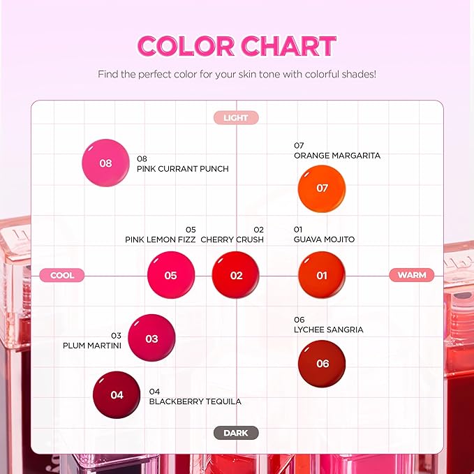 lilybyred Juicy Liar Water Tint | Korean Vivid Water-Gel Lip Stain, Fresh Fruit Colors, Intense Long-Lasting Stain, Moisturizing, Transfer-Proof, Lightweight Finish, 0.16 oz. (03 Plum Martini)