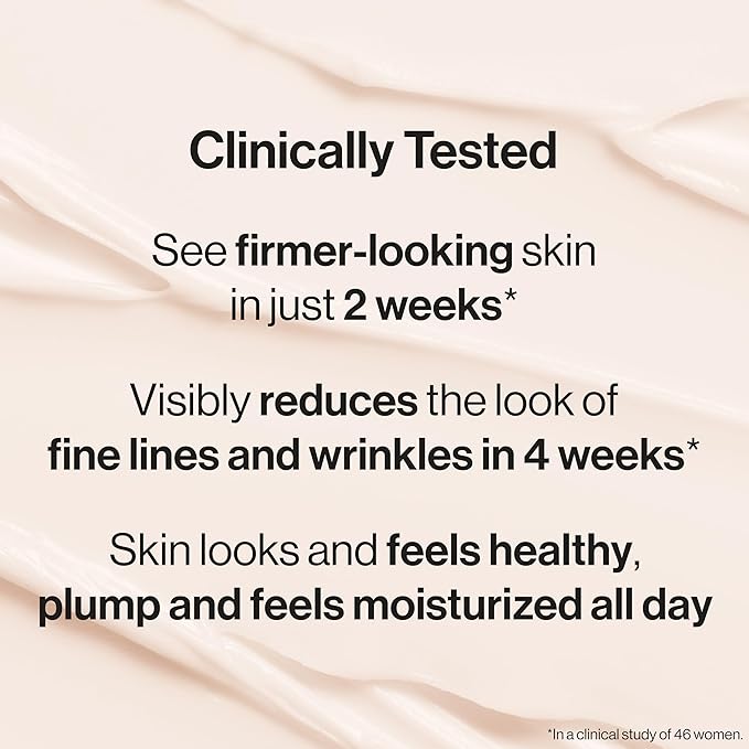 Honest Beauty Ageless Firm and Smooth Cream, Powered by Vegan Collagen Elastin Polypeptides, Firmer Smoother Looking Skin, Fragrance Free, EWG Verified, Cruelty-Free, 1.7 fl oz