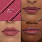 Thrive Causemetics Impact-FULL Smoothing Lipstick, Moisturizing Lip Makeup Essential with Vitamin E, Lightweight Creamy Lipstick for Women, Long Lasting, Vegan, Shade Nicole (Berry Mate)